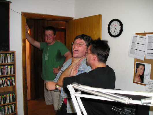 Joe wasn't happy about the spiders...