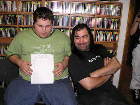 Top Ten List Stapled to Dave