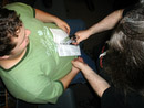 Dave Getting Stapled